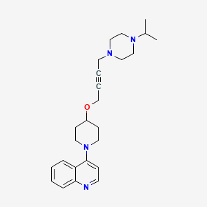 4-[4-({4-[4-(Propan-2-yl)piperazin-1-yl]but-2-yn-1-yl}oxy)piperidin-1-yl]quinoline