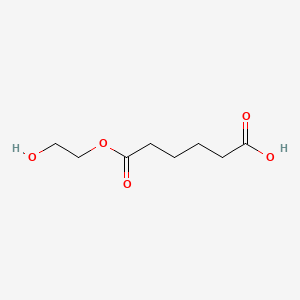 molecular formula C8H14O5 B1226960 （2-羟乙基）氢己二酸酯 CAS No. 94109-19-0