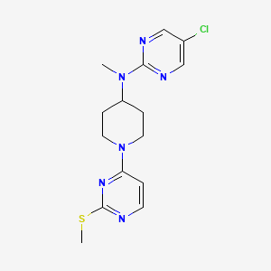 5-chloro-N-methyl-N-{1-[2-(methylsulfanyl)pyrimidin-4-yl]piperidin-4-yl}pyrimidin-2-amine