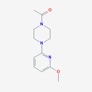 molecular formula C12H17N3O2 B12269728 1-[4-(6-Methoxypyridin-2-yl)piperazin-1-yl]ethan-1-one 