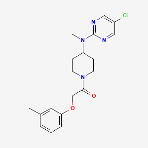 1-{4-[(5-Chloropyrimidin-2-yl)(methyl)amino]piperidin-1-yl}-2-(3-methylphenoxy)ethan-1-one