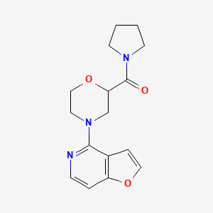 4-{Furo[3,2-c]pyridin-4-yl}-2-(pyrrolidine-1-carbonyl)morpholine