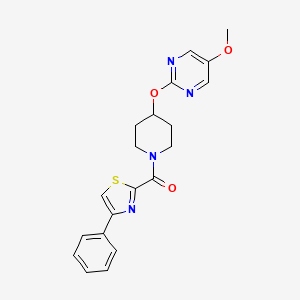 5-Methoxy-2-{[1-(4-phenyl-1,3-thiazole-2-carbonyl)piperidin-4-yl]oxy}pyrimidine