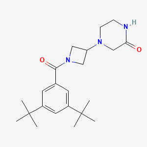 4-[1-(3,5-Di-tert-butylbenzoyl)azetidin-3-yl]piperazin-2-one