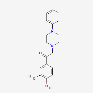 1-(3,4-Dihydroxyphenyl)-2-(4-phenylpiperazin-1-yl)ethanone