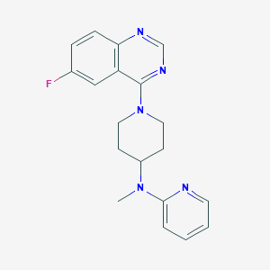 N-[1-(6-fluoroquinazolin-4-yl)piperidin-4-yl]-N-methylpyridin-2-amine