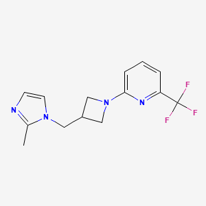 2-{3-[(2-methyl-1H-imidazol-1-yl)methyl]azetidin-1-yl}-6-(trifluoromethyl)pyridine