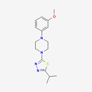 1-(3-Methoxyphenyl)-4-[5-(propan-2-yl)-1,3,4-thiadiazol-2-yl]piperazine