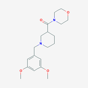 4-{1-[(3,5-Dimethoxyphenyl)methyl]piperidine-3-carbonyl}morpholine