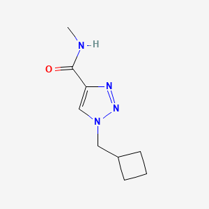 molecular formula C9H14N4O B12269905 1-(cyclobutylmethyl)-N-methyl-1H-1,2,3-triazole-4-carboxamide 