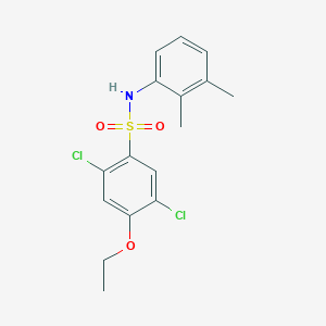 molecular formula C16H17Cl2NO3S B12269909 2,5-dichloro-N-(2,3-dimethylphenyl)-4-ethoxybenzenesulfonamide 