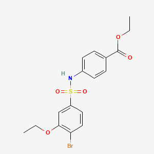 Ethyl 4-(4-bromo-3-ethoxybenzenesulfonamido)benzoate