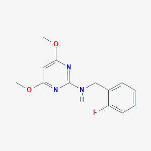 N-[(2-fluorophenyl)methyl]-4,6-dimethoxypyrimidin-2-amine