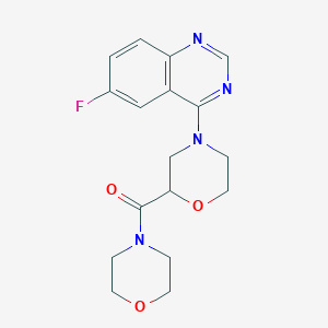 6-Fluoro-4-[2-(morpholine-4-carbonyl)morpholin-4-yl]quinazoline