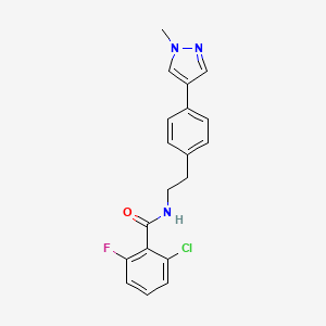 2-chloro-6-fluoro-N-{2-[4-(1-methyl-1H-pyrazol-4-yl)phenyl]ethyl}benzamide