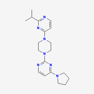 2-{4-[2-(Propan-2-yl)pyrimidin-4-yl]piperazin-1-yl}-4-(pyrrolidin-1-yl)pyrimidine