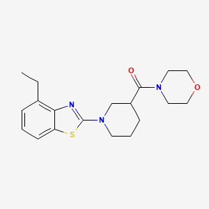 4-Ethyl-2-[3-(morpholine-4-carbonyl)piperidin-1-yl]-1,3-benzothiazole