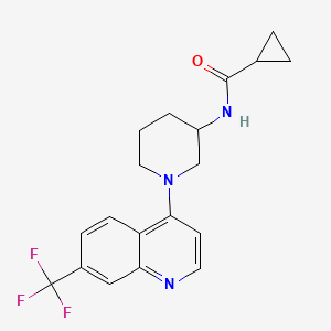 N-{1-[7-(trifluoromethyl)quinolin-4-yl]piperidin-3-yl}cyclopropanecarboxamide