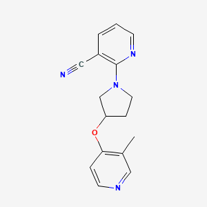 2-{3-[(3-Methylpyridin-4-yl)oxy]pyrrolidin-1-yl}pyridine-3-carbonitrile