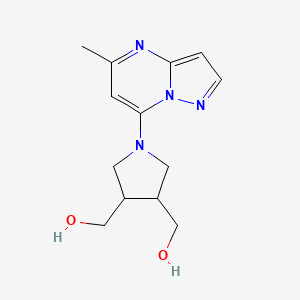 [4-(Hydroxymethyl)-1-{5-methylpyrazolo[1,5-a]pyrimidin-7-yl}pyrrolidin-3-yl]methanol