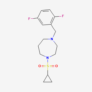 1-(Cyclopropanesulfonyl)-4-[(2,5-difluorophenyl)methyl]-1,4-diazepane