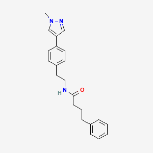 N-{2-[4-(1-methyl-1H-pyrazol-4-yl)phenyl]ethyl}-4-phenylbutanamide