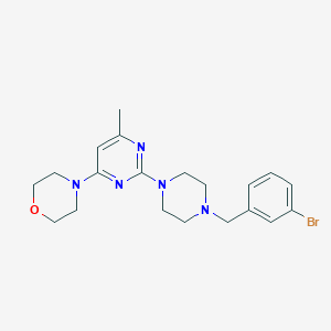 4-(2-{4-[(3-Bromophenyl)methyl]piperazin-1-yl}-6-methylpyrimidin-4-yl)morpholine