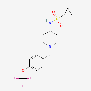 N-(1-{[4-(trifluoromethoxy)phenyl]methyl}piperidin-4-yl)cyclopropanesulfonamide