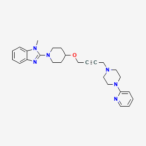 1-methyl-2-[4-({4-[4-(pyridin-2-yl)piperazin-1-yl]but-2-yn-1-yl}oxy)piperidin-1-yl]-1H-1,3-benzodiazole