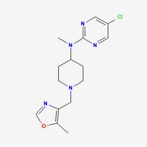 5-chloro-N-methyl-N-{1-[(5-methyl-1,3-oxazol-4-yl)methyl]piperidin-4-yl}pyrimidin-2-amine