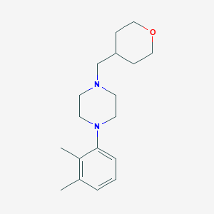 molecular formula C18H28N2O B12270269 1-(2,3-Dimethylphenyl)-4-[(oxan-4-yl)methyl]piperazine 