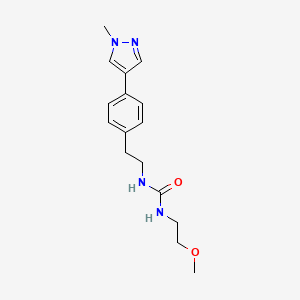 3-(2-methoxyethyl)-1-{2-[4-(1-methyl-1H-pyrazol-4-yl)phenyl]ethyl}urea