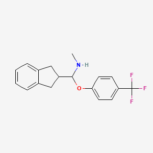 2,3-Dihydro-2-((methylamino)methyl)-1-(4-(trifluoromethyl)phenoxy)-1H-indene hydrochloride