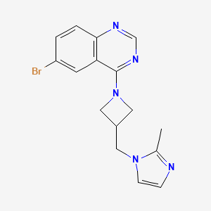 6-bromo-4-{3-[(2-methyl-1H-imidazol-1-yl)methyl]azetidin-1-yl}quinazoline