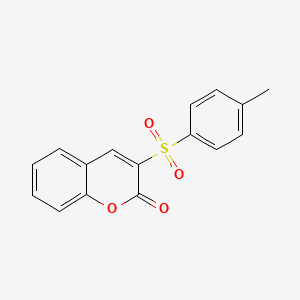 molecular formula C16H12O4S B12270303 3-[(4-methylphenyl)sulfonyl]-2H-chromen-2-one 