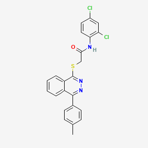 N-(2,4-dichlorophenyl)-2-{[4-(4-methylphenyl)phthalazin-1-yl]sulfanyl}acetamide