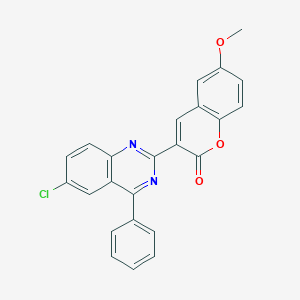 3-(6-chloro-4-phenylquinazolin-2-yl)-6-methoxy-2H-chromen-2-one