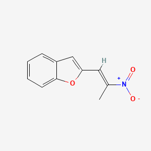 molecular formula C11H9NO3 B12270346 2-(2-Nitroprop-1-enyl)-1-benzofuran 