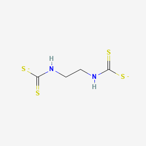 molecular formula C4H6N2S4-2 B1227036 Ethylenebis(dithiocarbamate) 