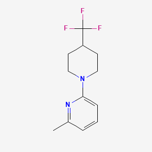 2-Methyl-6-[4-(trifluoromethyl)piperidin-1-yl]pyridine