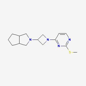 2-(Methylsulfanyl)-4-(3-{octahydrocyclopenta[c]pyrrol-2-yl}azetidin-1-yl)pyrimidine