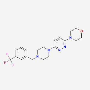 4-[6-(4-{[3-(Trifluoromethyl)phenyl]methyl}piperazin-1-yl)pyridazin-3-yl]morpholine