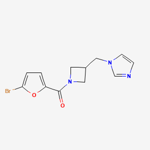 1-{[1-(5-bromofuran-2-carbonyl)azetidin-3-yl]methyl}-1H-imidazole