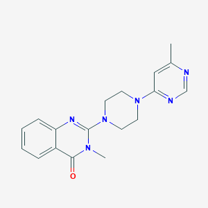 3-Methyl-2-[4-(6-methylpyrimidin-4-yl)piperazin-1-yl]-3,4-dihydroquinazolin-4-one