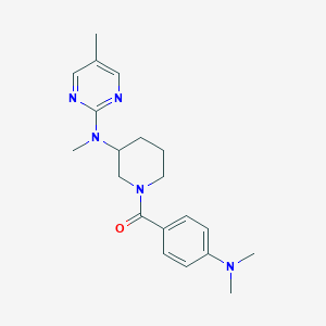 N-{1-[4-(dimethylamino)benzoyl]piperidin-3-yl}-N,5-dimethylpyrimidin-2-amine