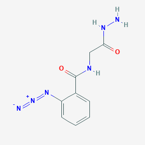 B1227055 4-Azidobenzoylglycylhydrazide CAS No. 77889-73-7