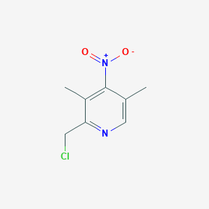 molecular formula C8H9ClN2O2 B122706 2-(Chloromethyl)-3,5-dimethyl-4-nitropyridine CAS No. 153476-68-7