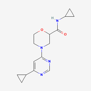 N-cyclopropyl-4-(6-cyclopropylpyrimidin-4-yl)morpholine-2-carboxamide