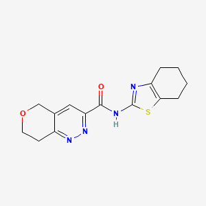 N-(4,5,6,7-tetrahydro-1,3-benzothiazol-2-yl)-5H,7H,8H-pyrano[4,3-c]pyridazine-3-carboxamide