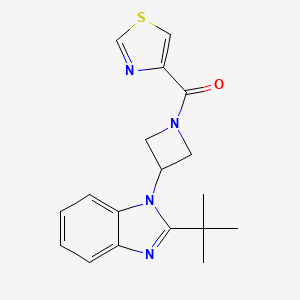 2-tert-butyl-1-[1-(1,3-thiazole-4-carbonyl)azetidin-3-yl]-1H-1,3-benzodiazole